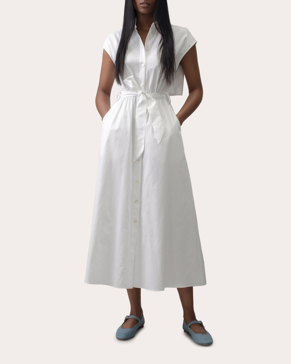 Parker Cotton-Poplin Midi Dress