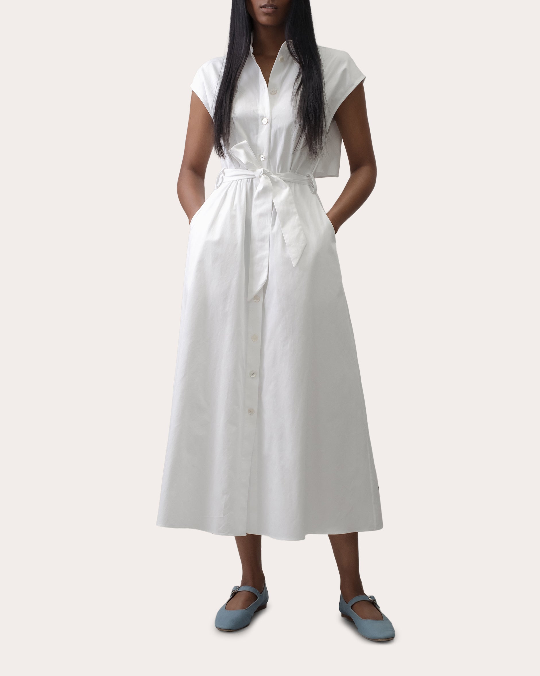 Parker Cotton-Poplin Midi Dress