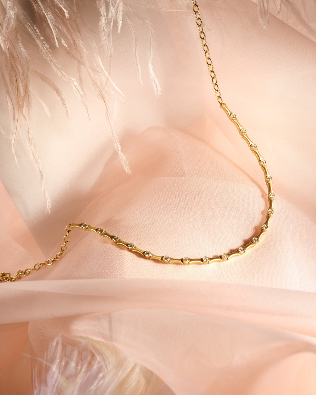 Stability Diamond & 18k Gold Necklace
