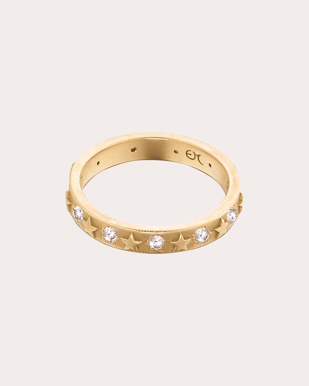 Celestial 18K Gold Diamond Star Ring