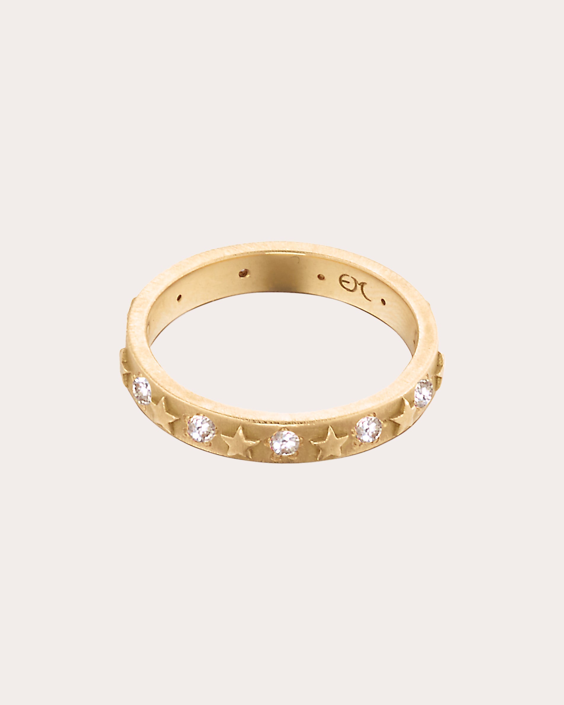 Celestial 18K Gold Diamond Star Ring