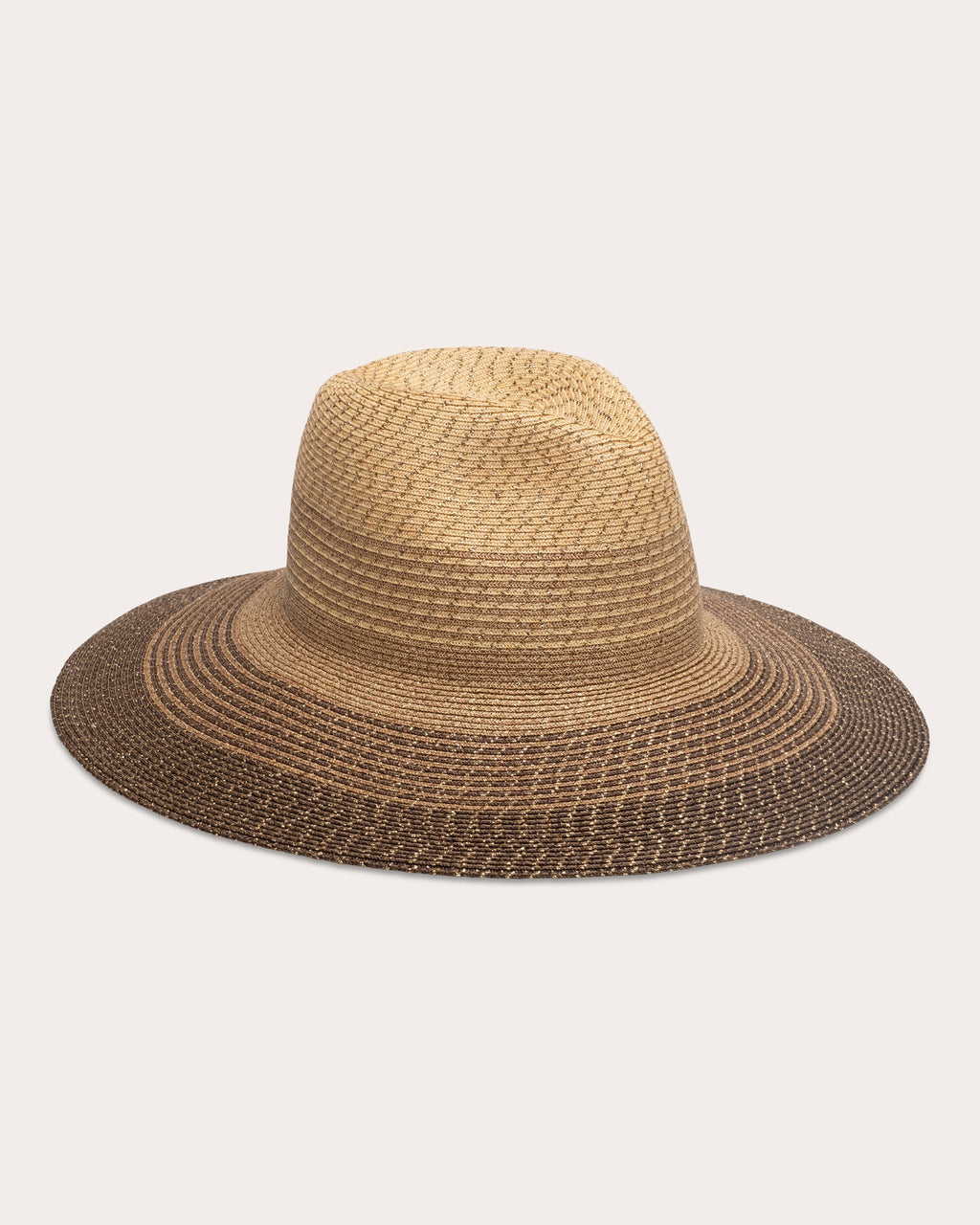 Emmanuelle Metallic Ombré Woven Hemp Fedora