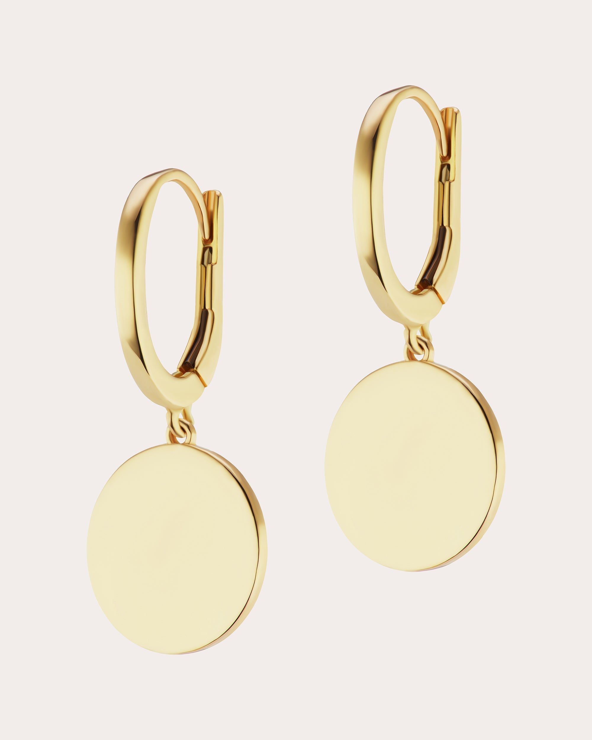 14k Gold Signature Huggie Earrings