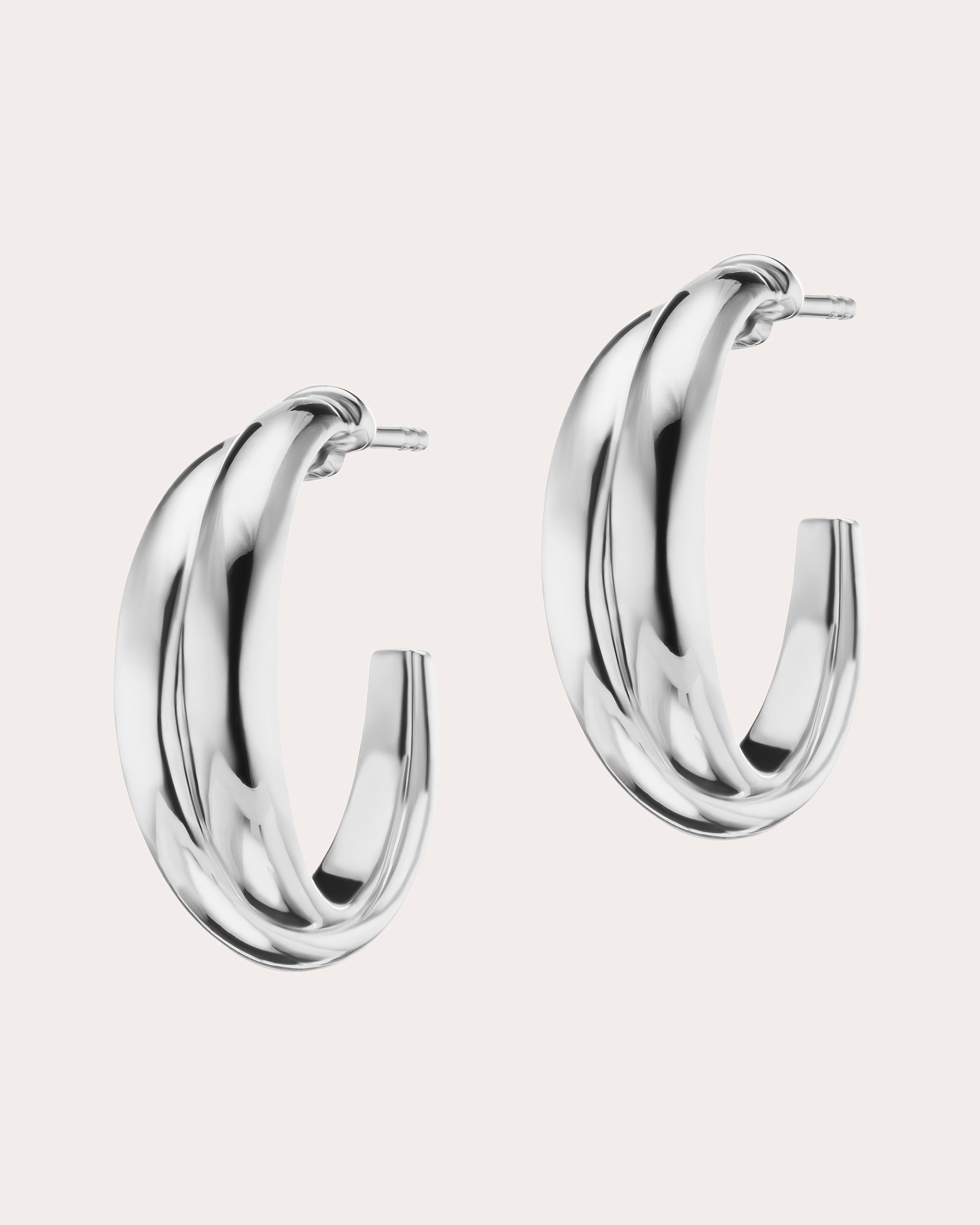 Silver Layered Hoop Earrings