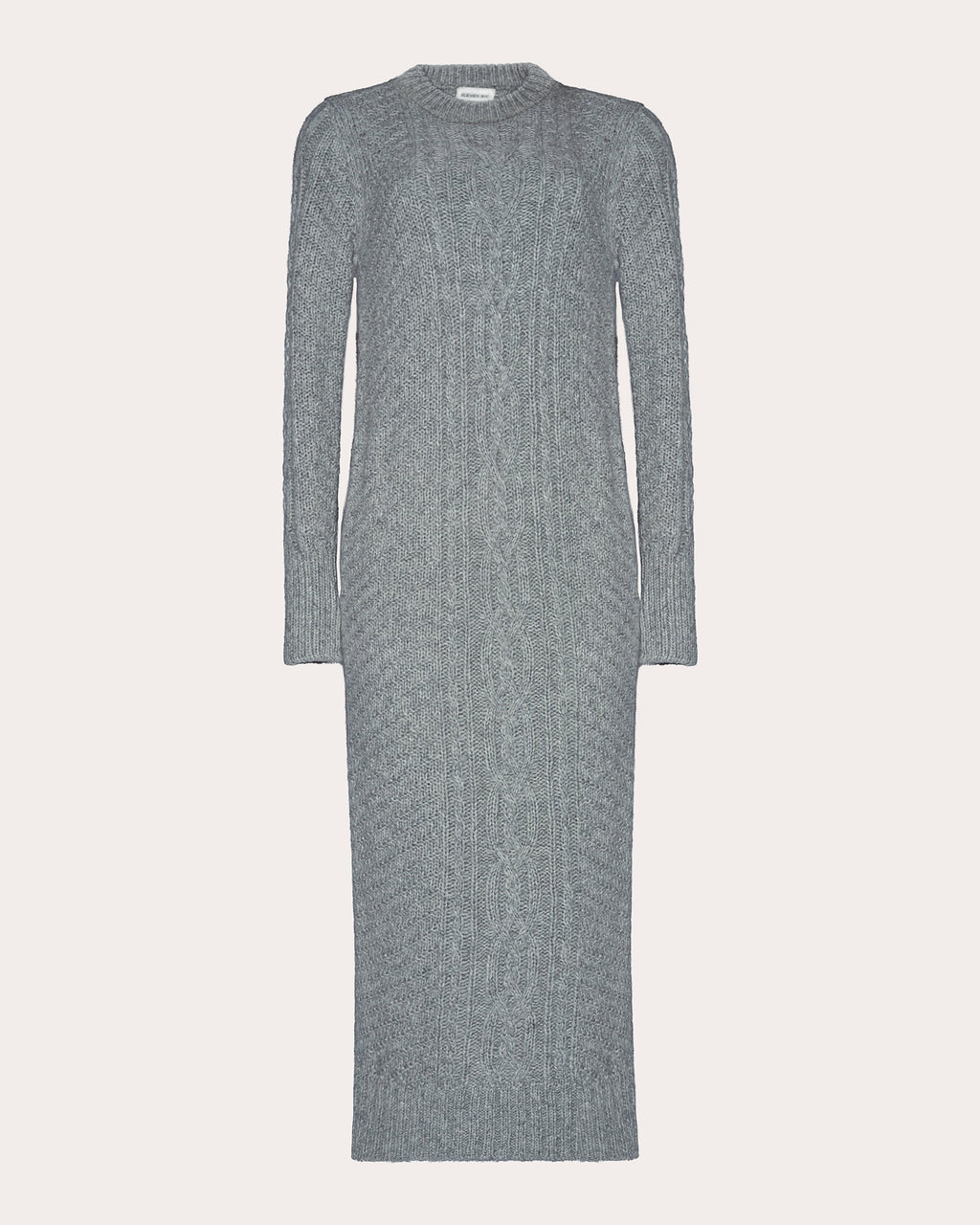 Lora Cable-Knit Alpaca-Blend Midi Dress