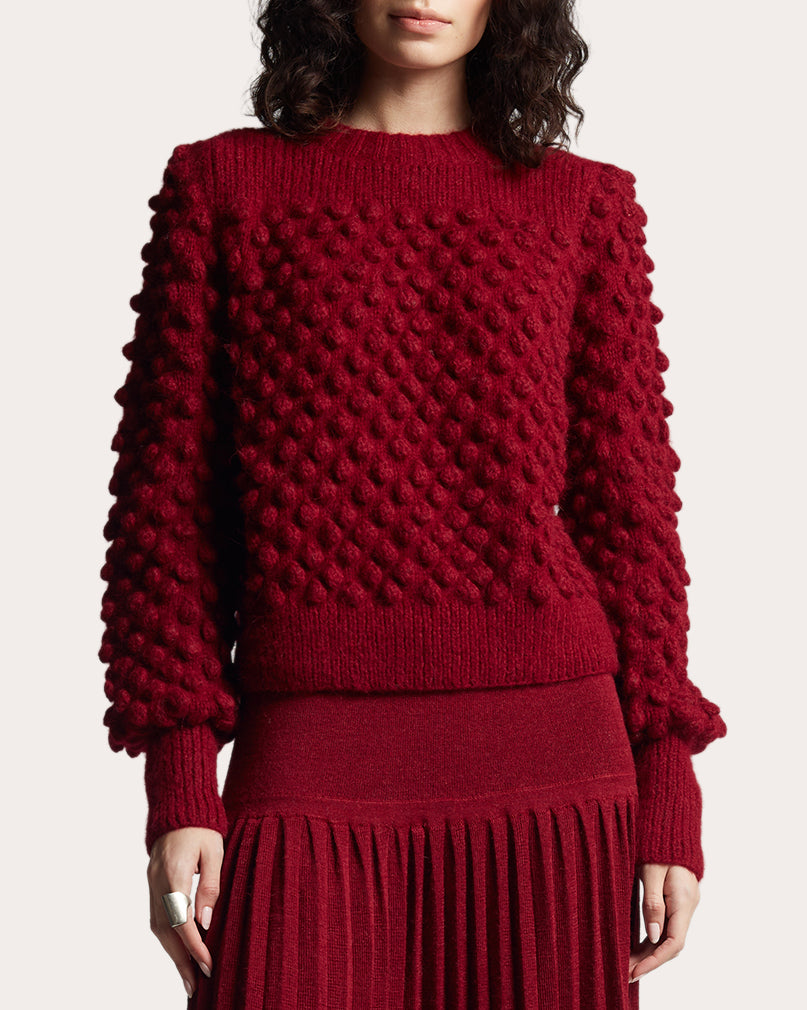 Camila Textured Alpaca-Blend Sweater