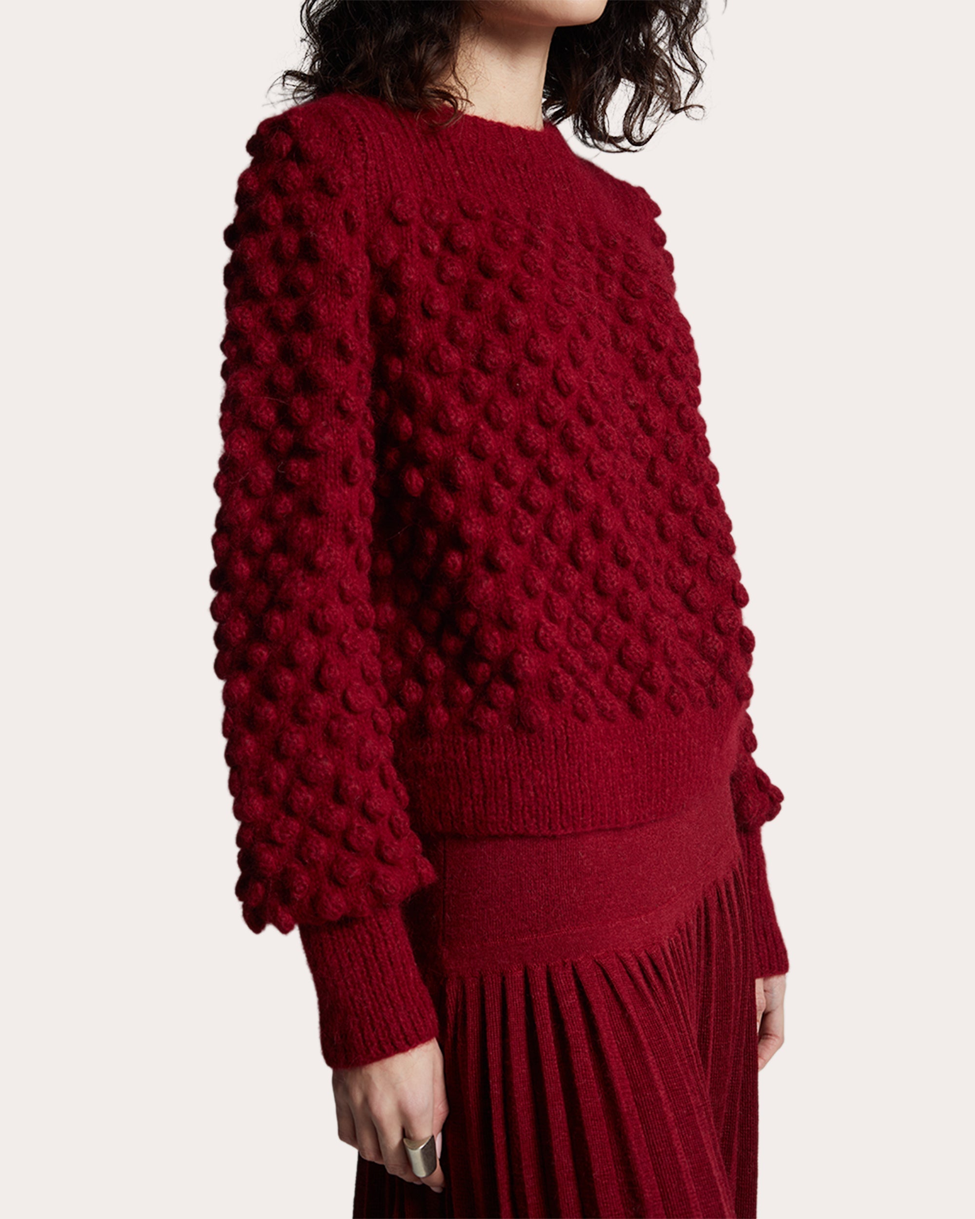 Camila Textured Alpaca-Blend Sweater