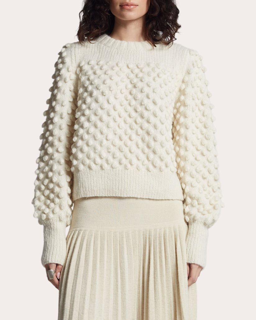 Camila Textured Alpaca-Blend Sweater