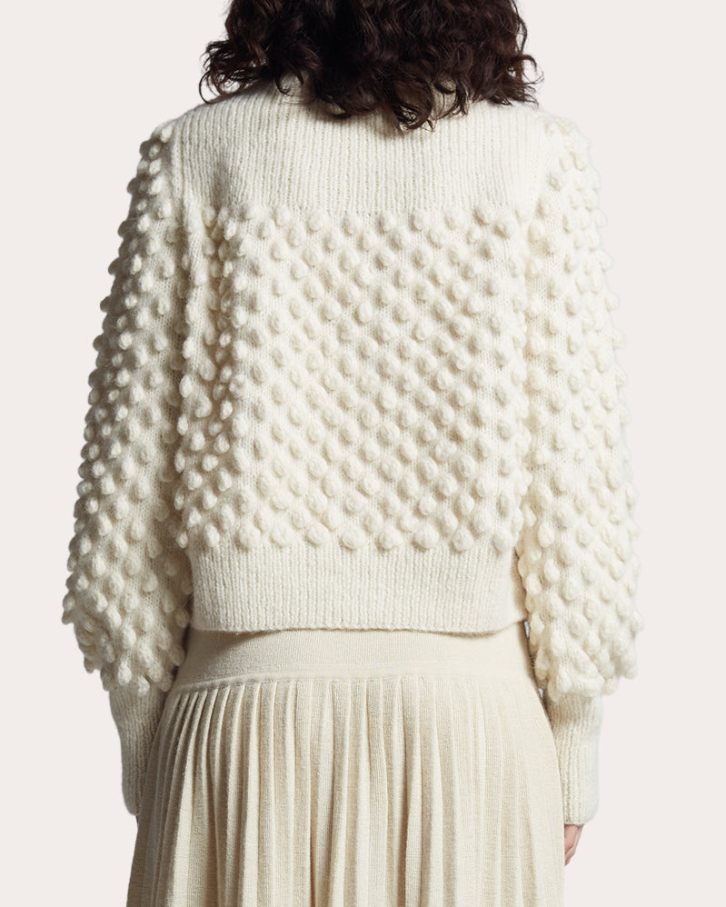 Camila Textured Alpaca-Blend Sweater