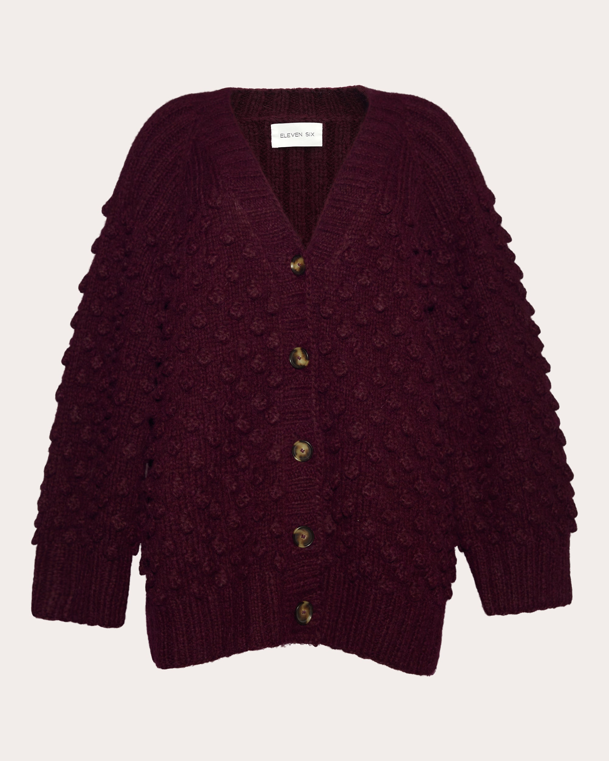 Lian Textured Alpaca-Blend Cardigan