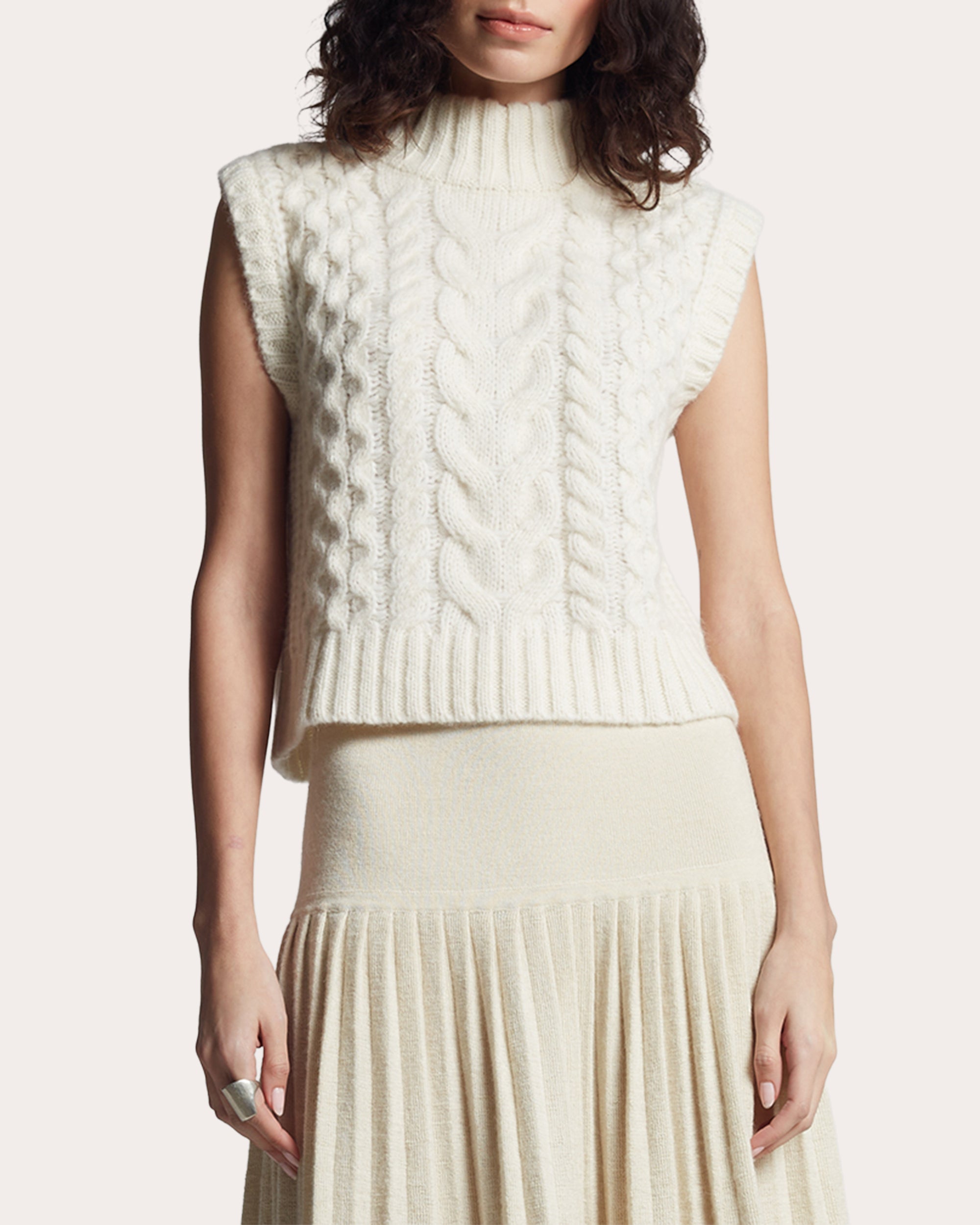 Ada Cable-Knit Alpaca-Blend Sweater