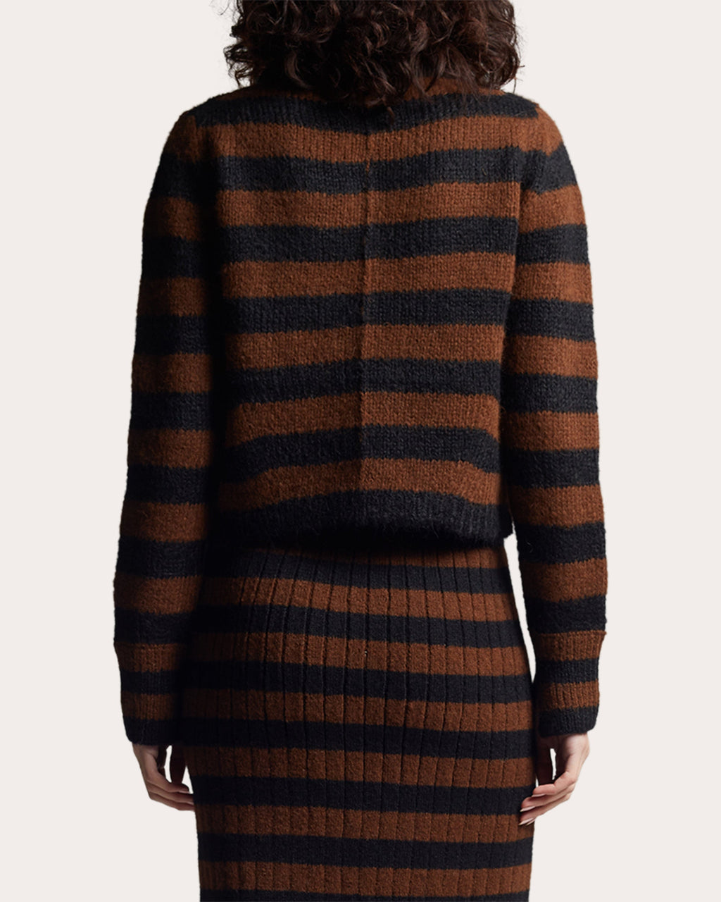 Ava Striped Alpaca-Blend Sweater