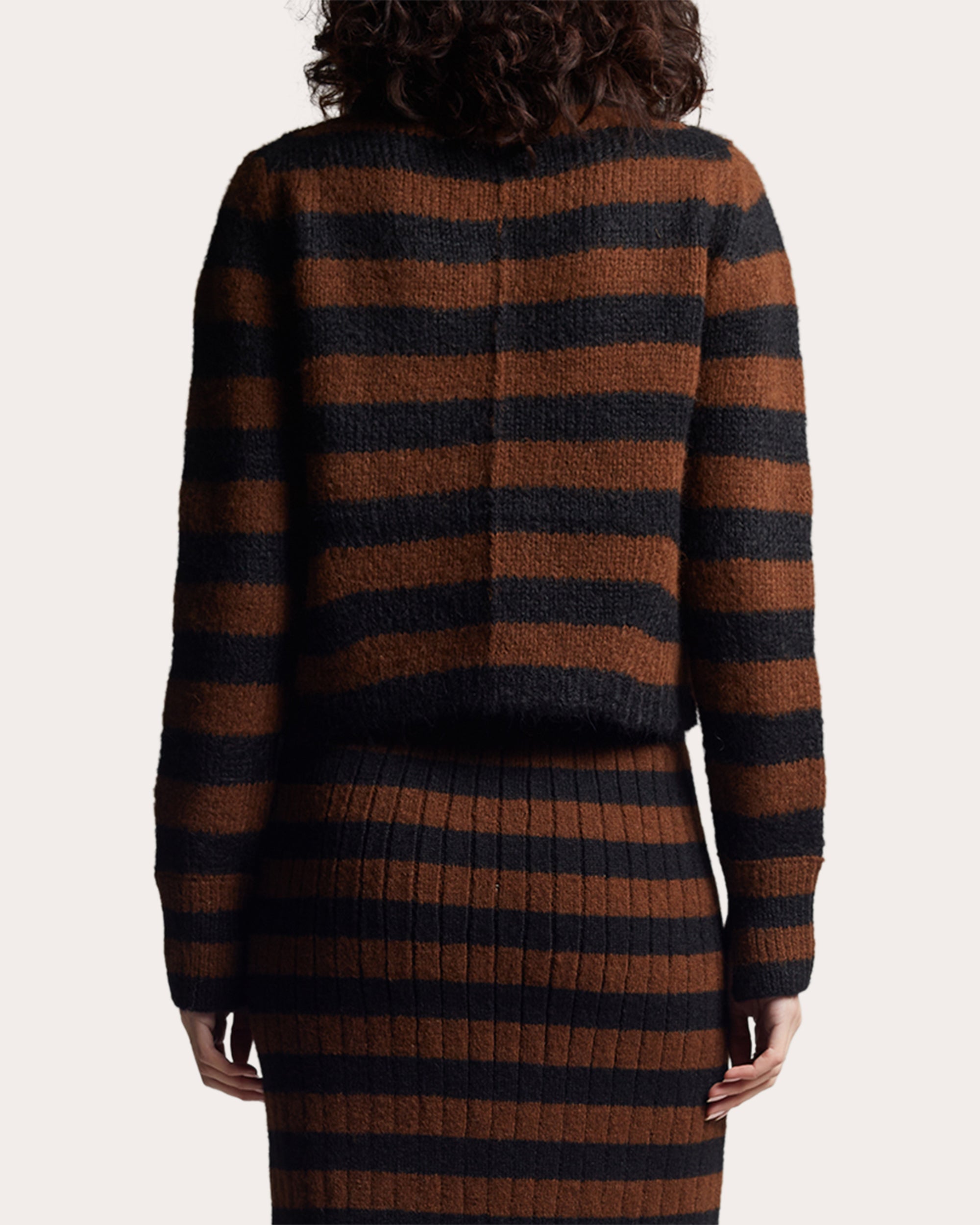 Ava Striped Alpaca-Blend Sweater