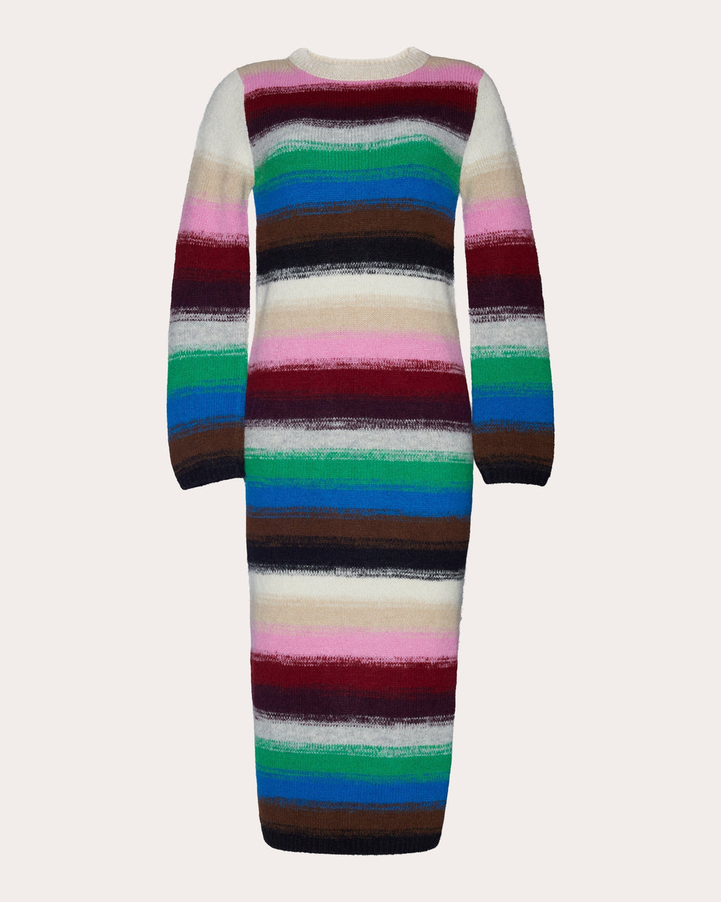 Lydia Ombre Alpaca-Blend Midi Dress