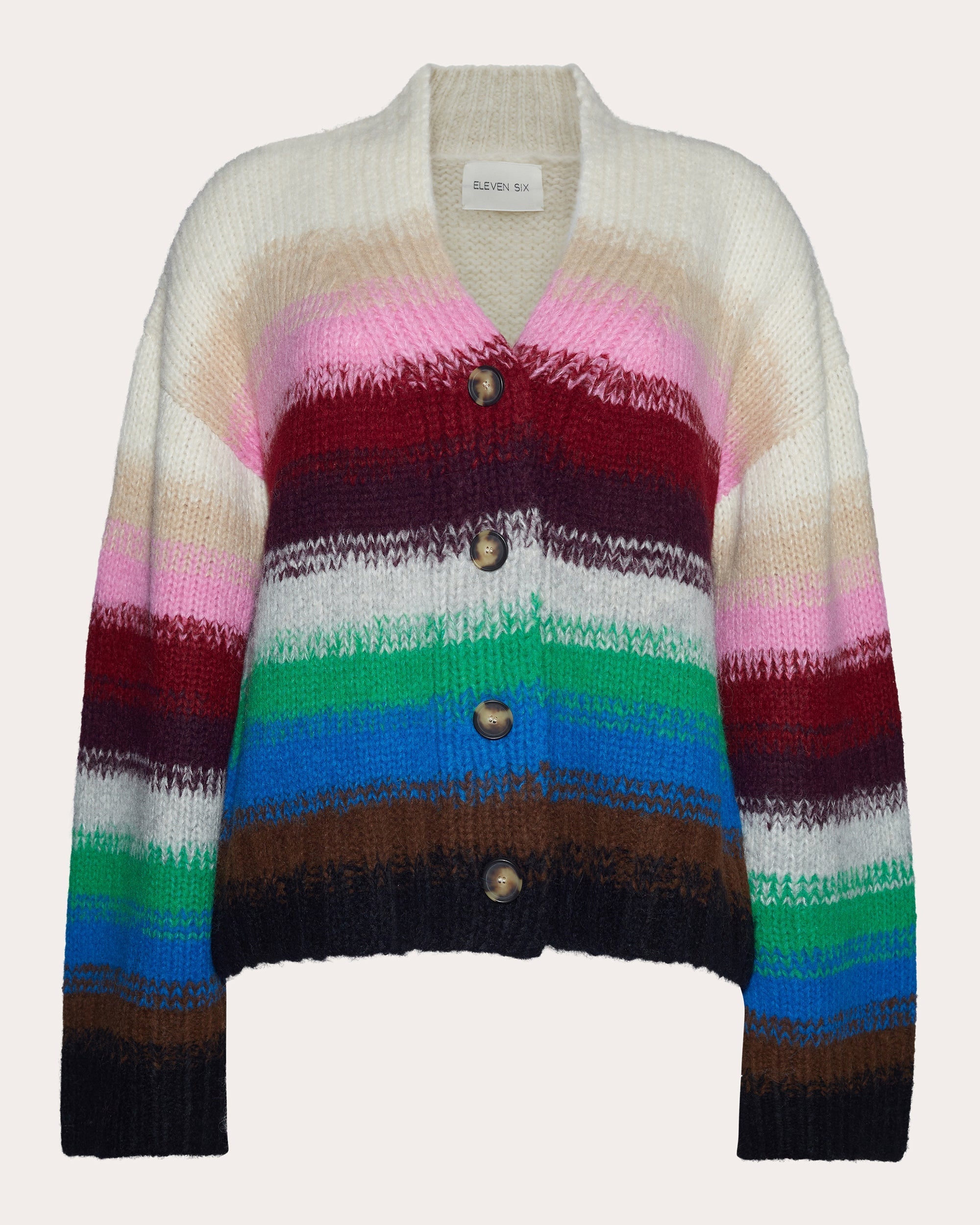 Aliana Ombre Alpaca-Blend Cardigan