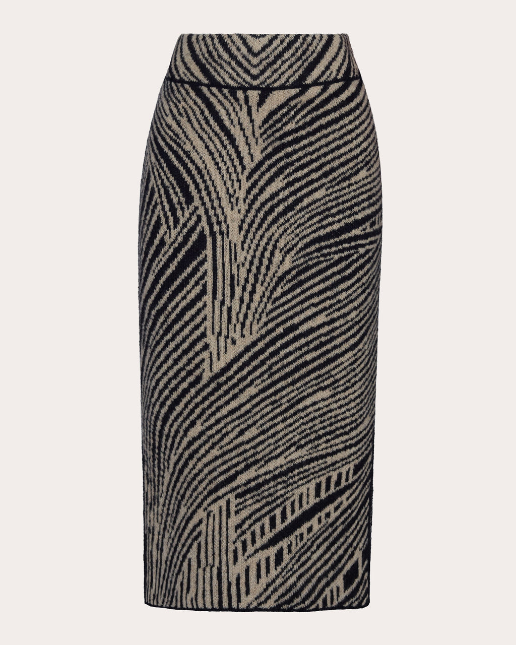 Margo Jacquard-Knit Alpaca-Blend Midi Skirt