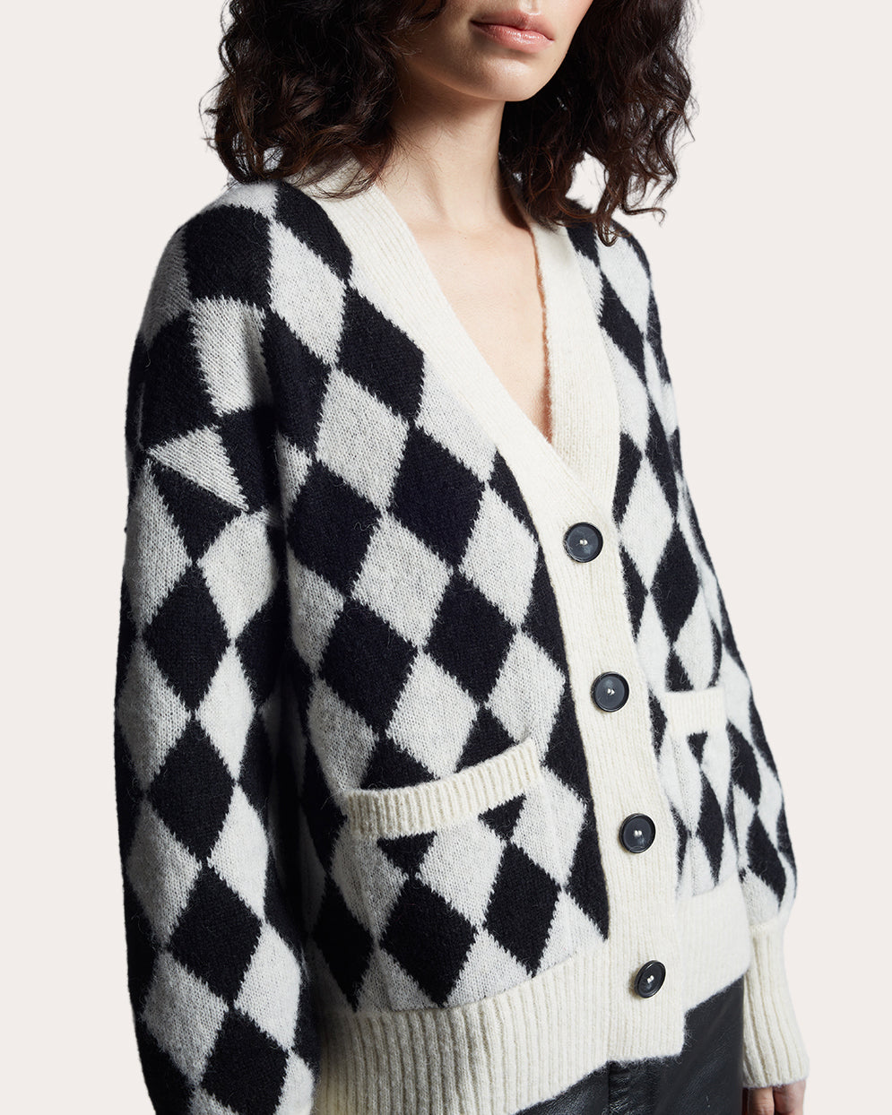 Charly Jacquard-Knit Alpaca-Blend Cardigan