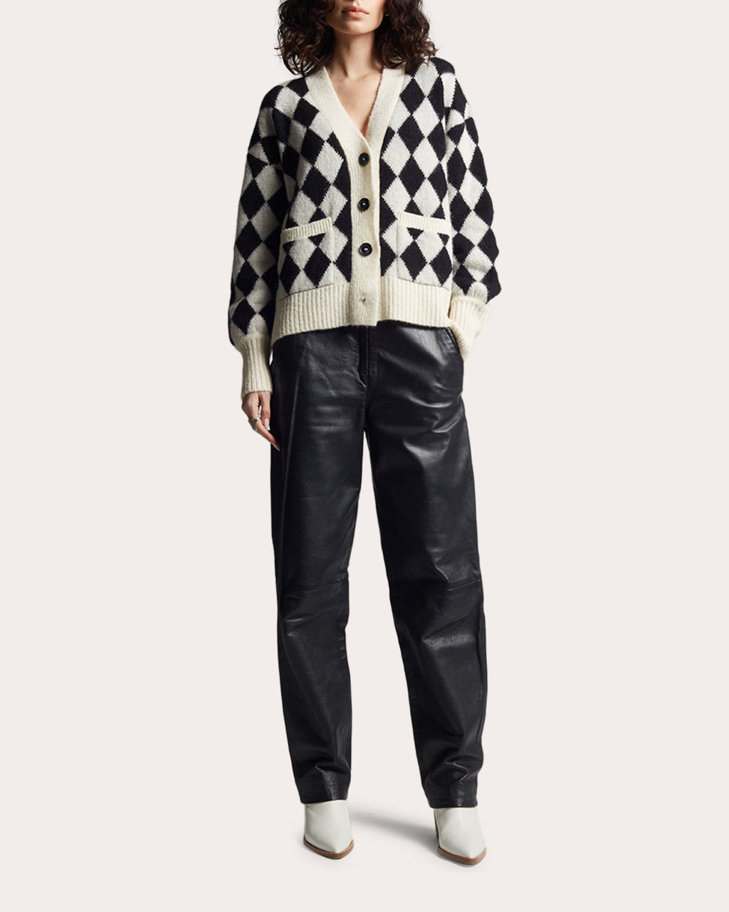 Charly Jacquard-Knit Alpaca-Blend Cardigan