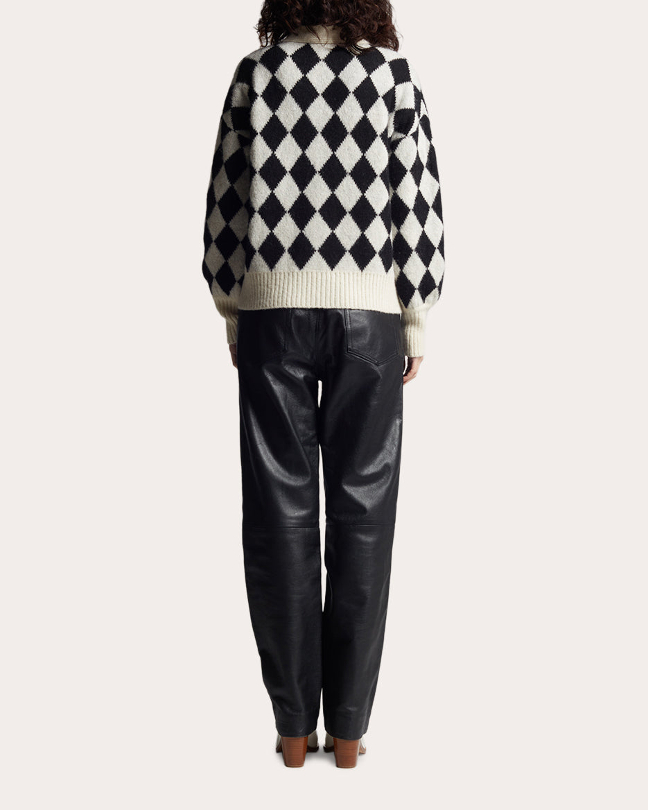 Charly Jacquard-Knit Alpaca-Blend Cardigan