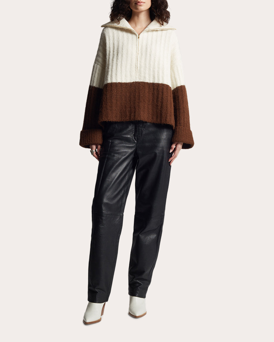 Uma Color Block Poncho