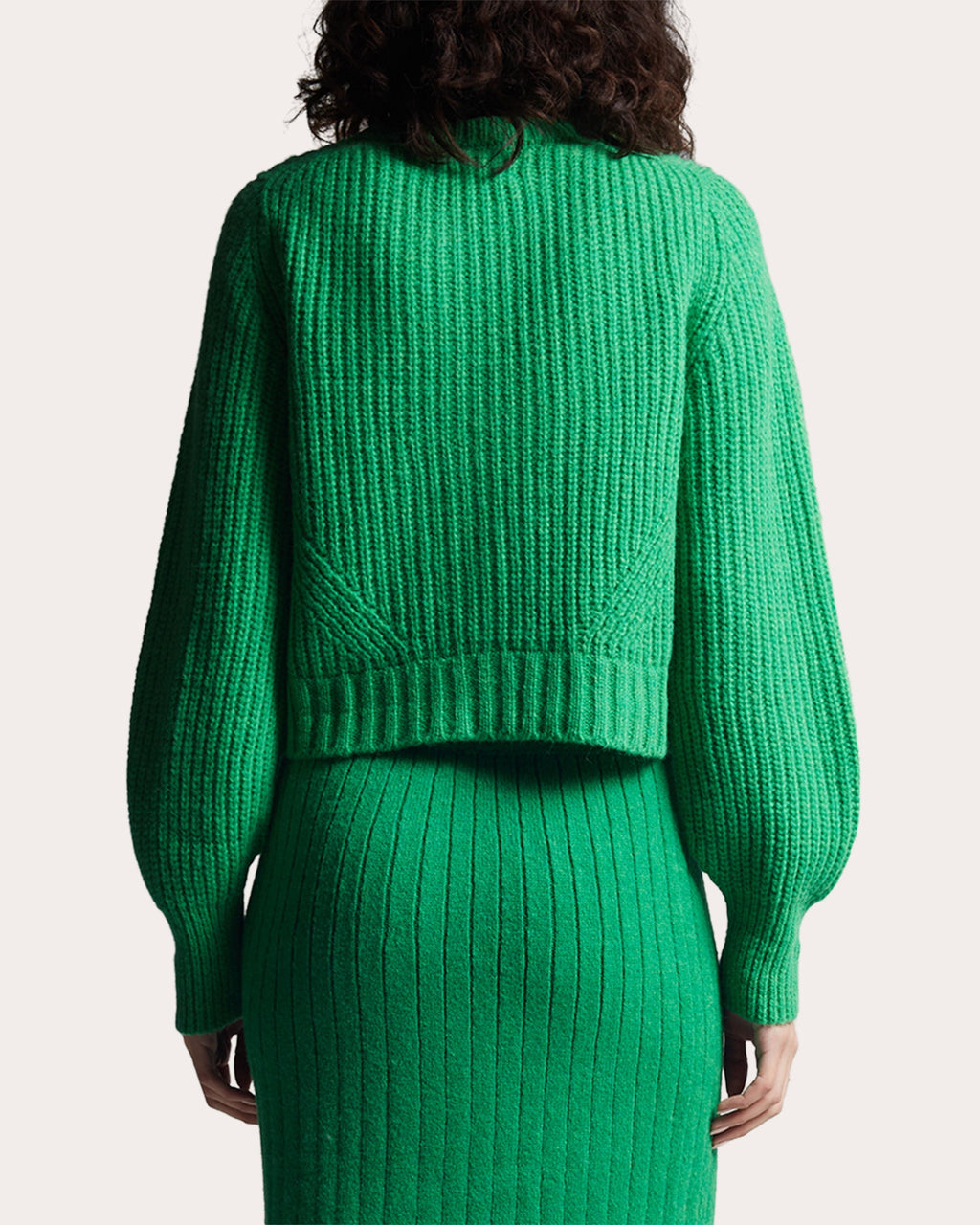 Becca Ribbed Alpaca-Blend Cardigan
