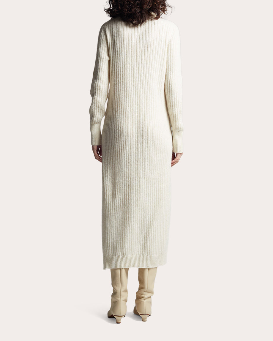 Eden Ribbed Alpaca-Blend Midi Dress