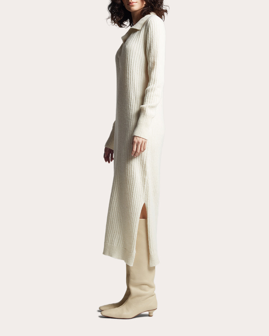Eden Ribbed Alpaca-Blend Midi Dress
