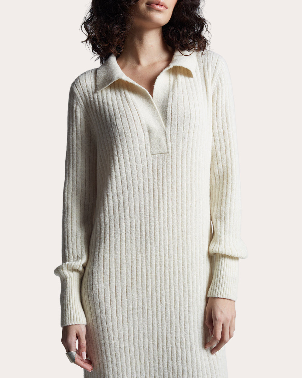 Eden Ribbed Alpaca-Blend Midi Dress