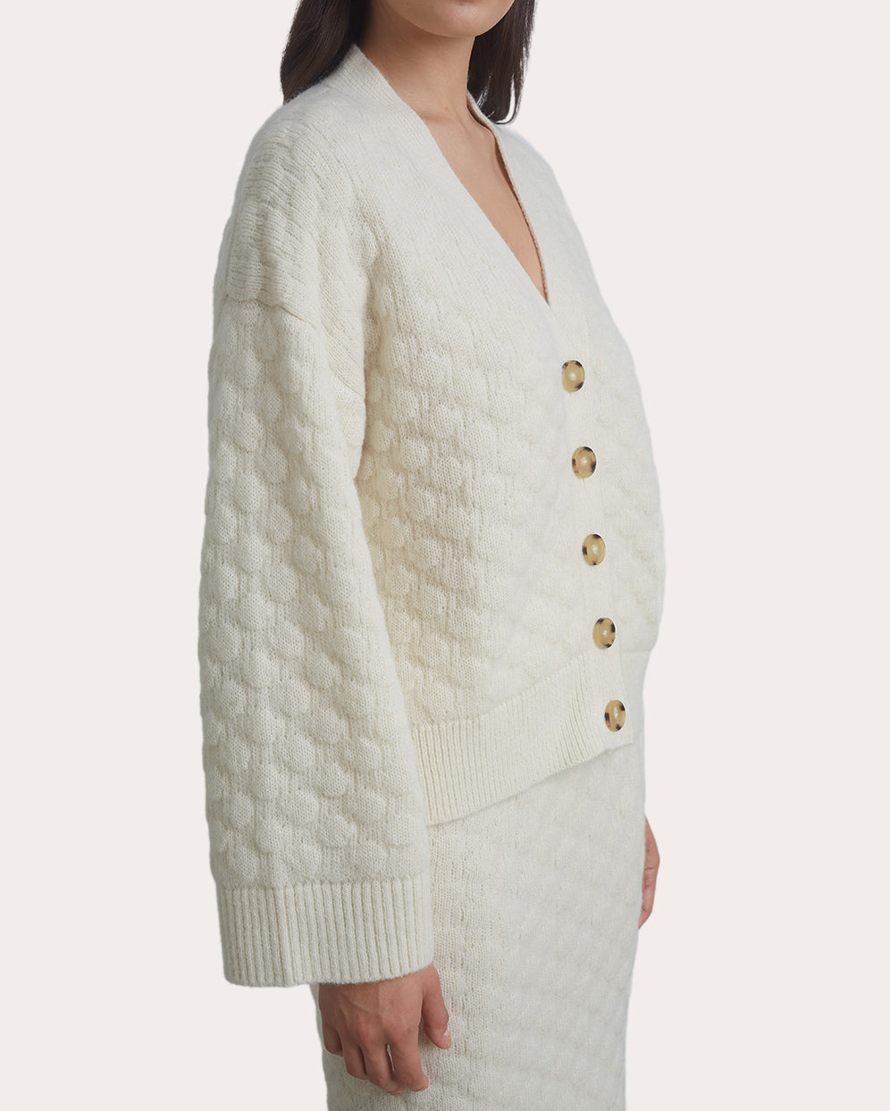 Everly Jacquard-Knit Alpaca-Blend Cardigan