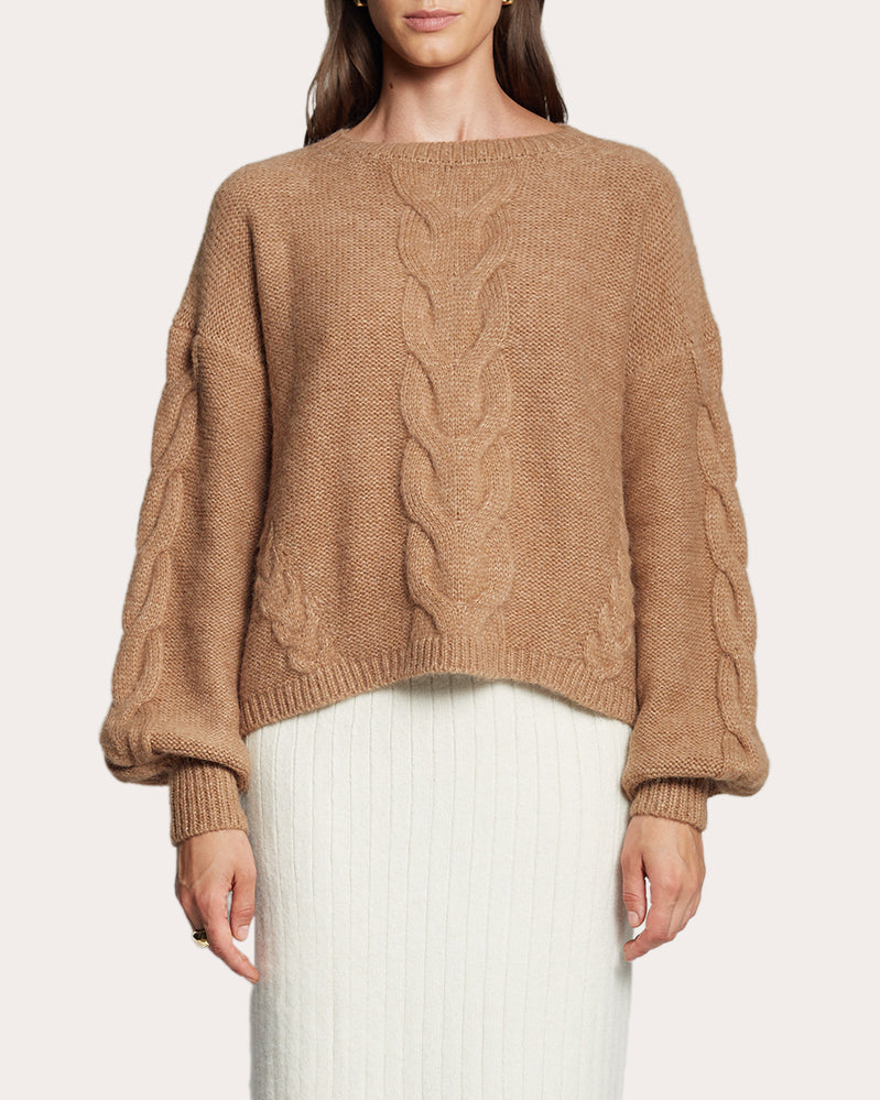Vaida Cable-Knit Wool-Blend Sweater