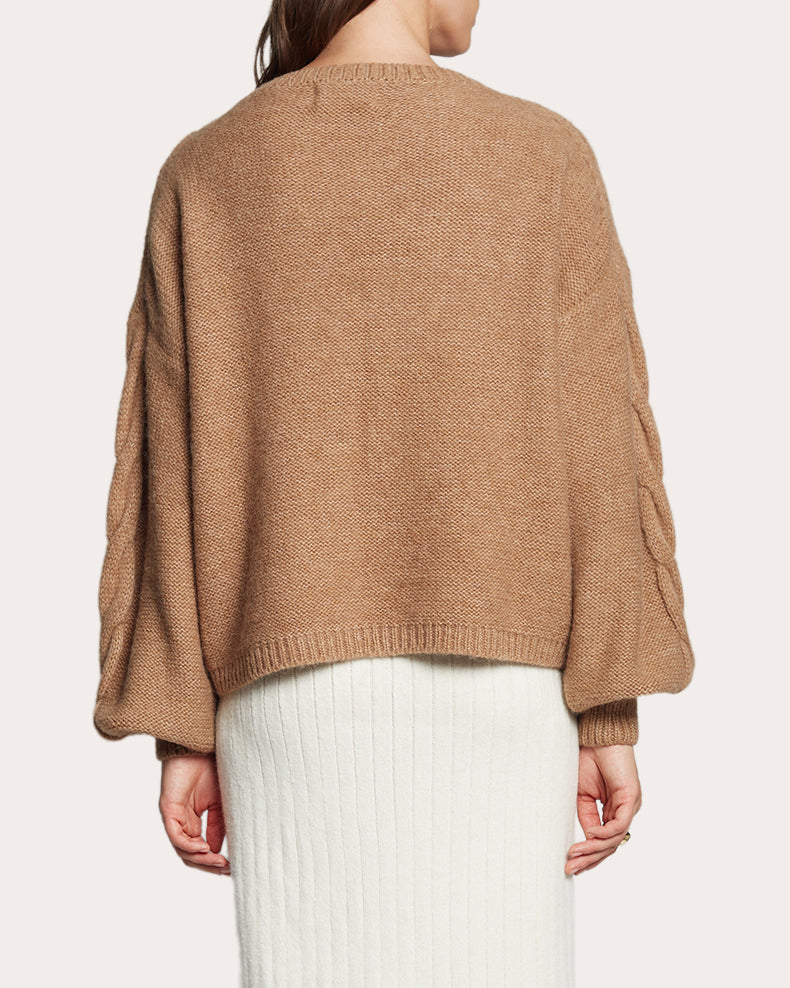 Vaida Cable-Knit Wool-Blend Sweater