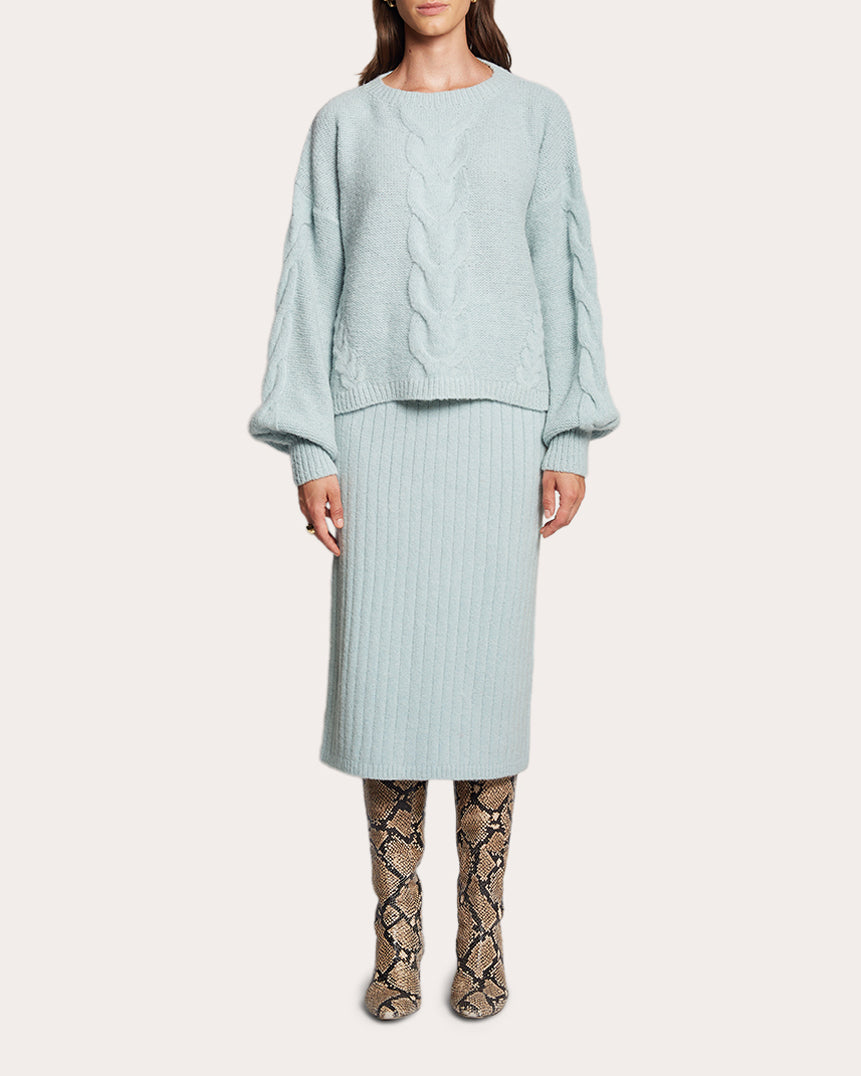 Vaida Cable-Knit Wool-Blend Sweater