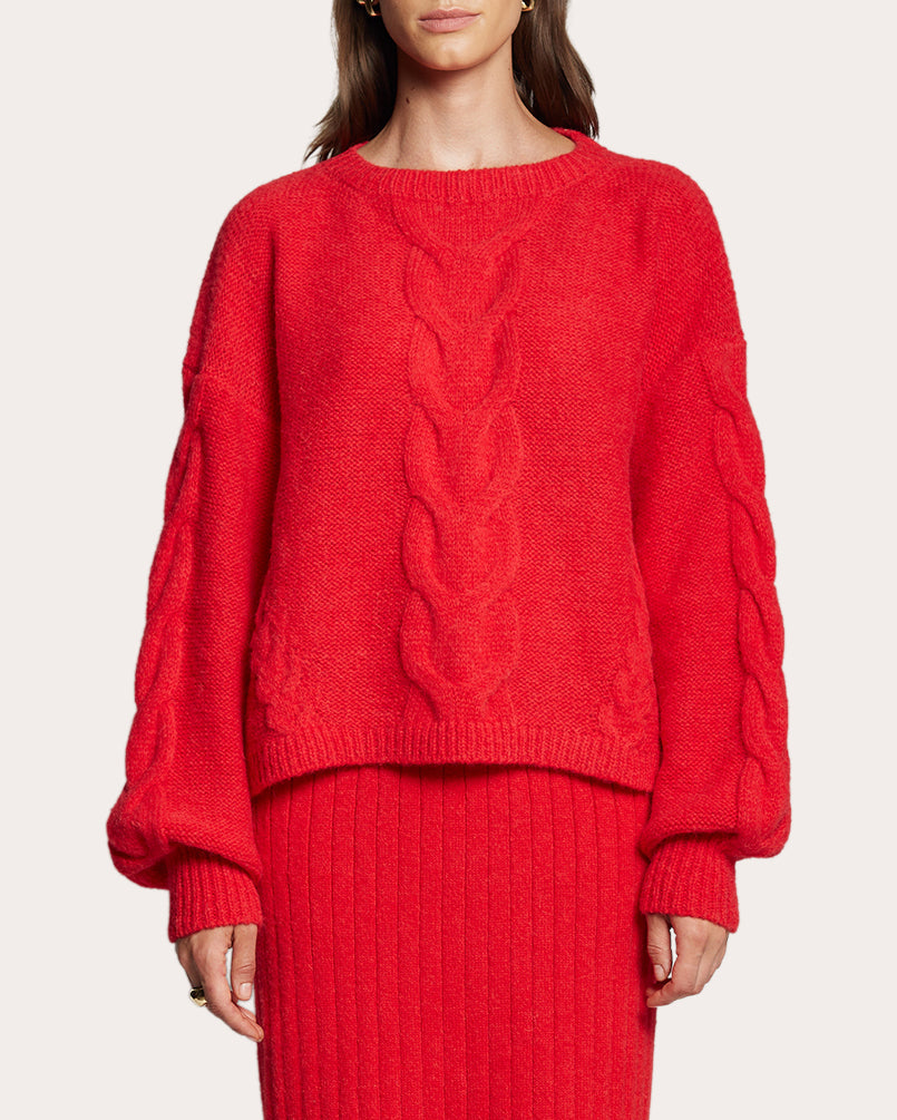 Vaida Cable-Knit Wool-Blend Sweater