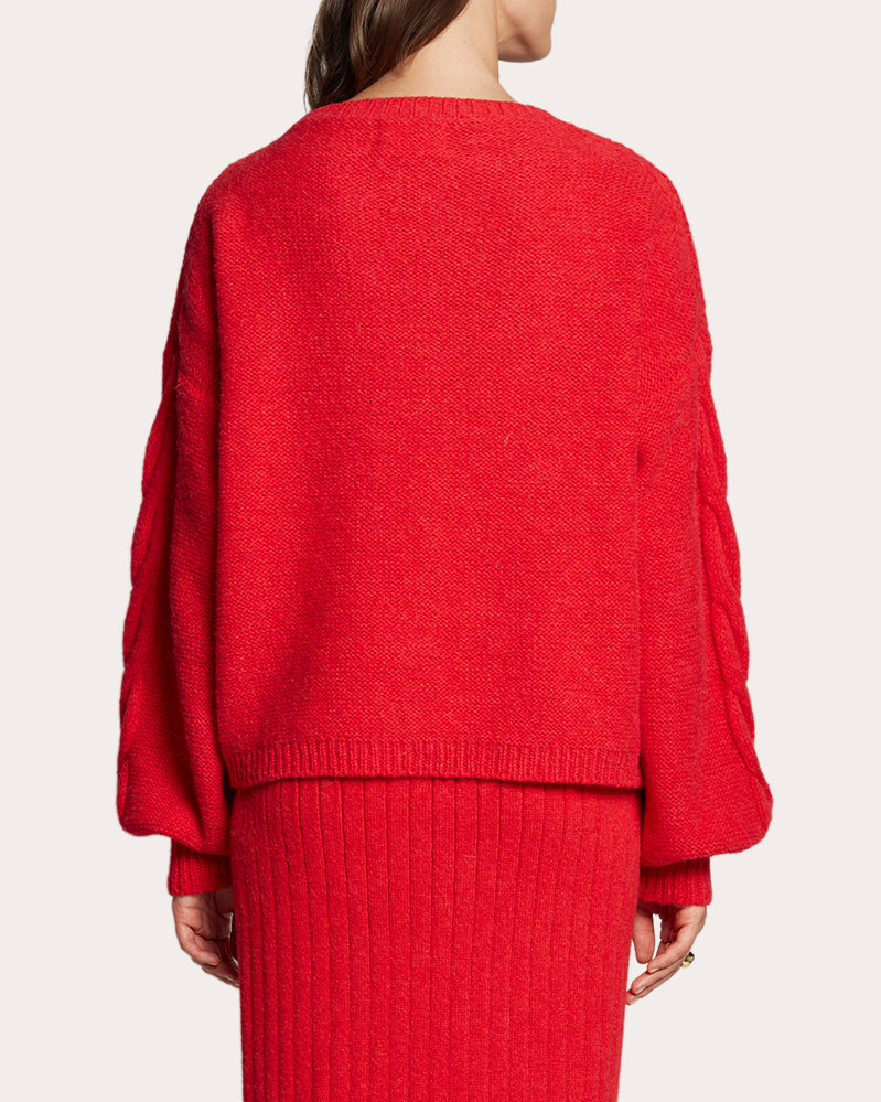 Vaida Cable-Knit Wool-Blend Sweater