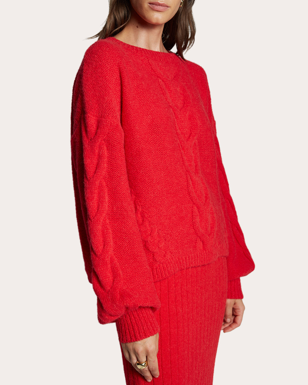 Vaida Cable-Knit Wool-Blend Sweater