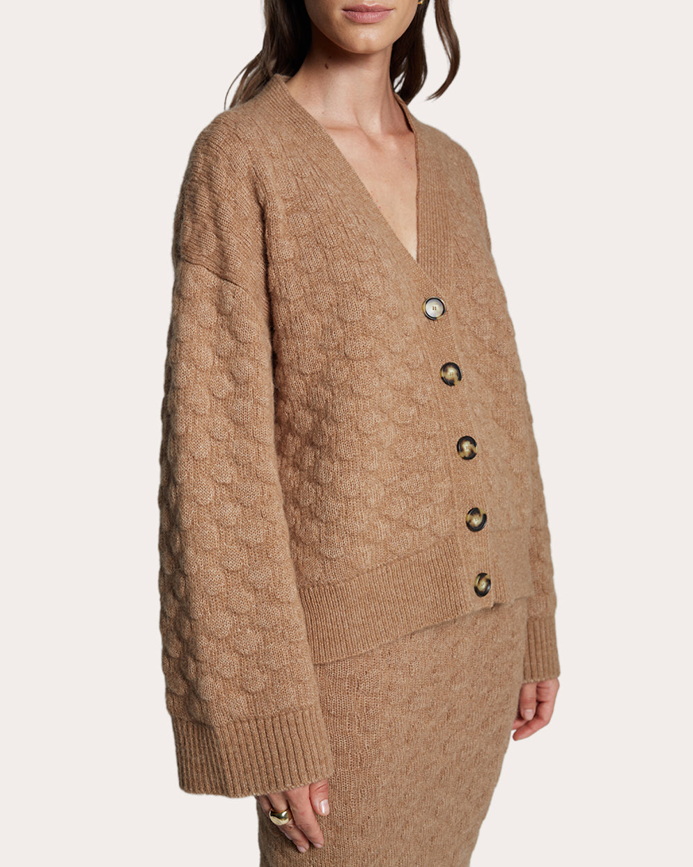 Everly Jacquard-Knit Alpaca-Blend Cardigan