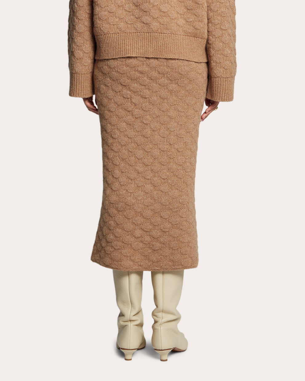 Ayde Jacquard-Knit Alpaca-Blend Midi Skirt