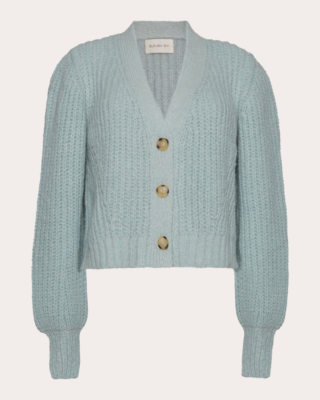Sara Ribbed Alpaca-Blend Cardigan