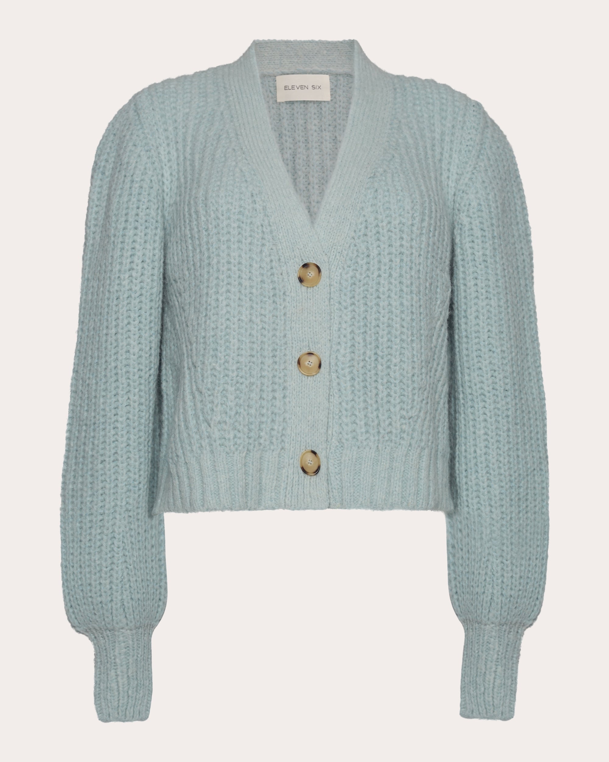 Sara Ribbed Alpaca-Blend Cardigan