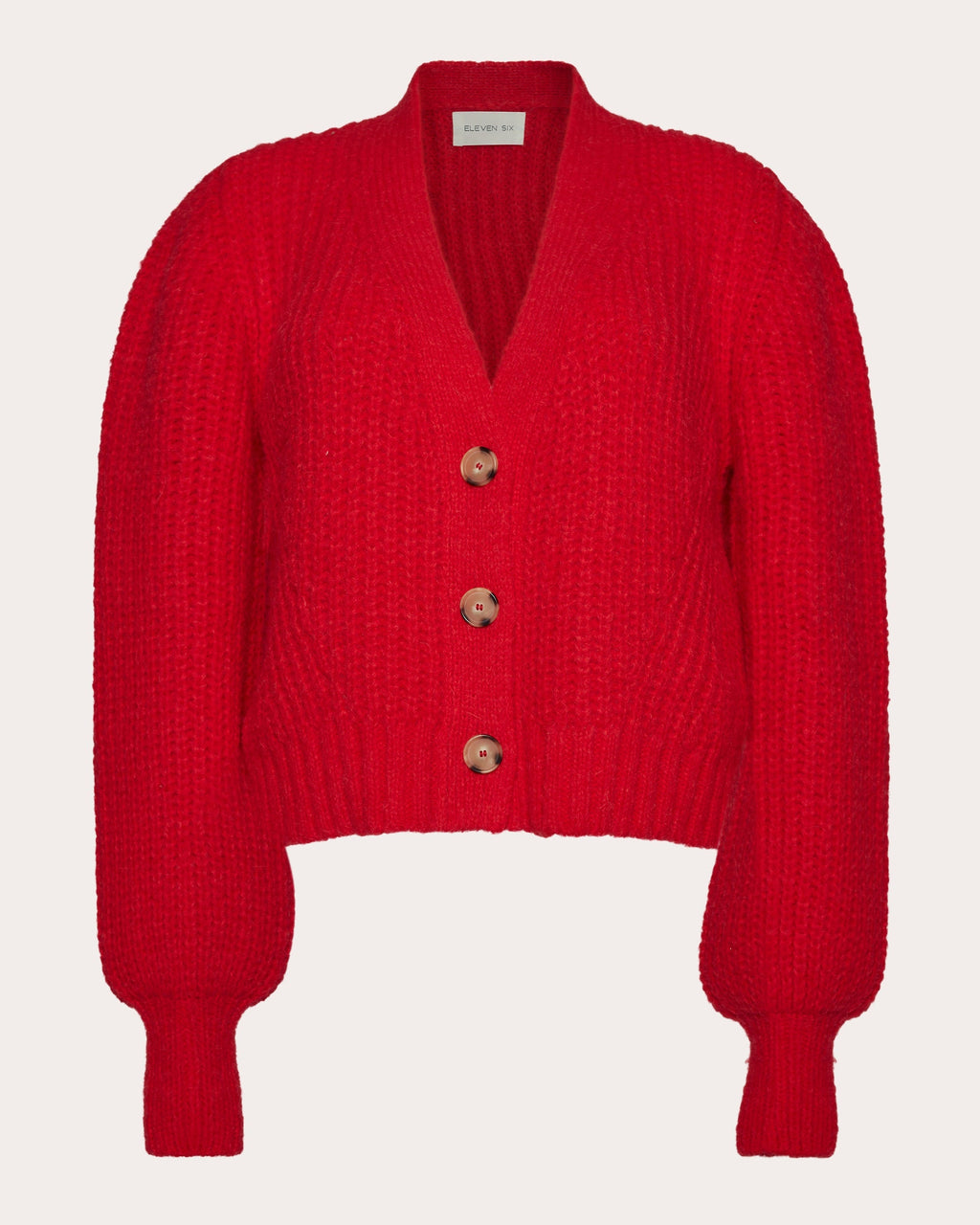 Sara Ribbed Alpaca-Blend Cardigan