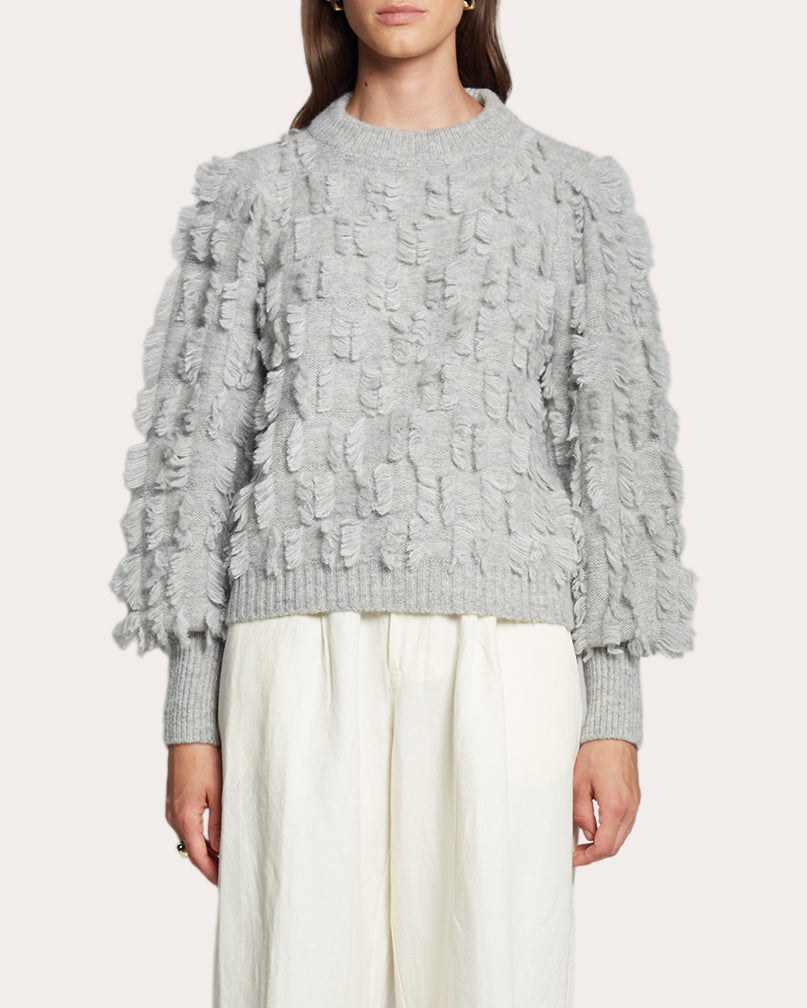 Hally Fringed Alpaca-Blend Sweater
