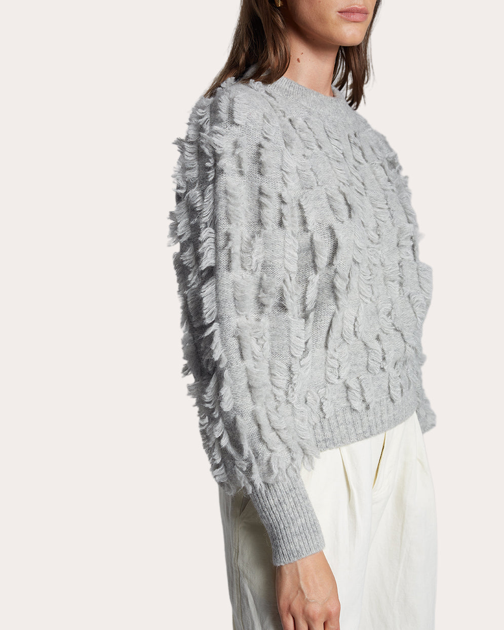Hally Fringed Alpaca-Blend Sweater