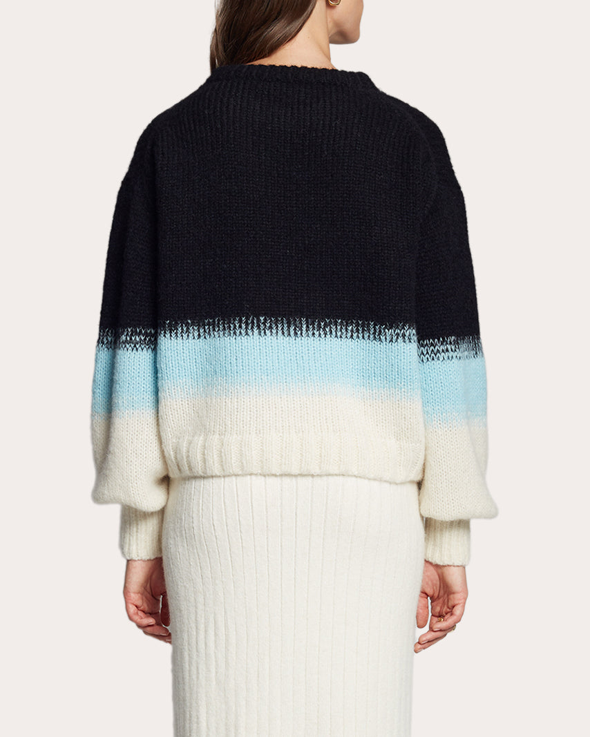 Sonia Ombré-Knit Alpaca-Blend Sweater