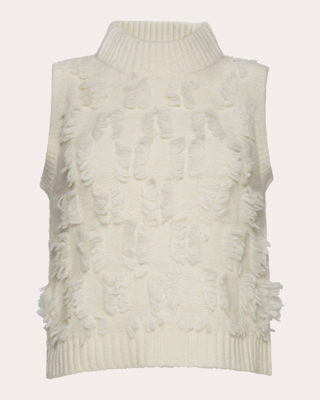 Stella Fringed Alpaca-Blend Knit Top