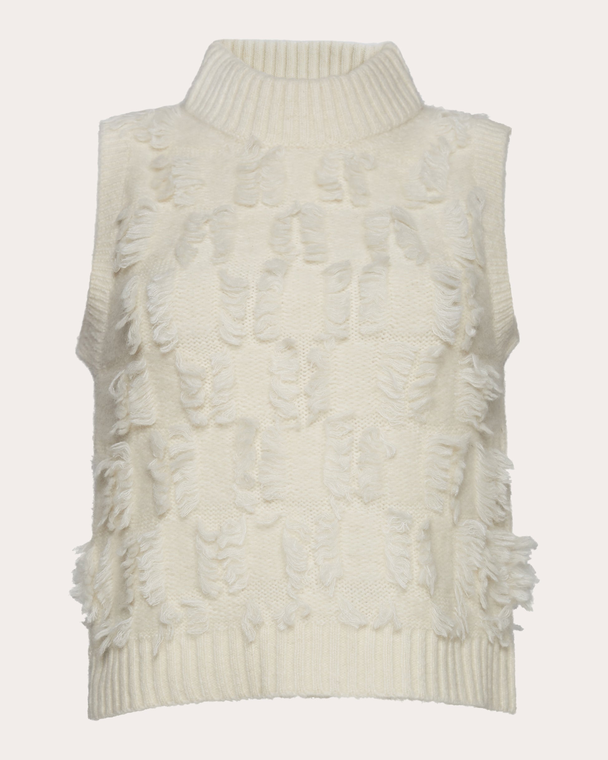 Stella Fringed Alpaca-Blend Knit Top