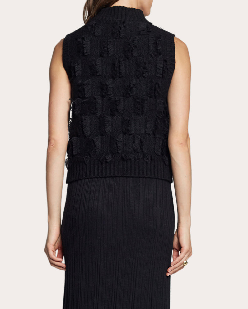 Stella Fringed Alpaca-Blend Knit Top