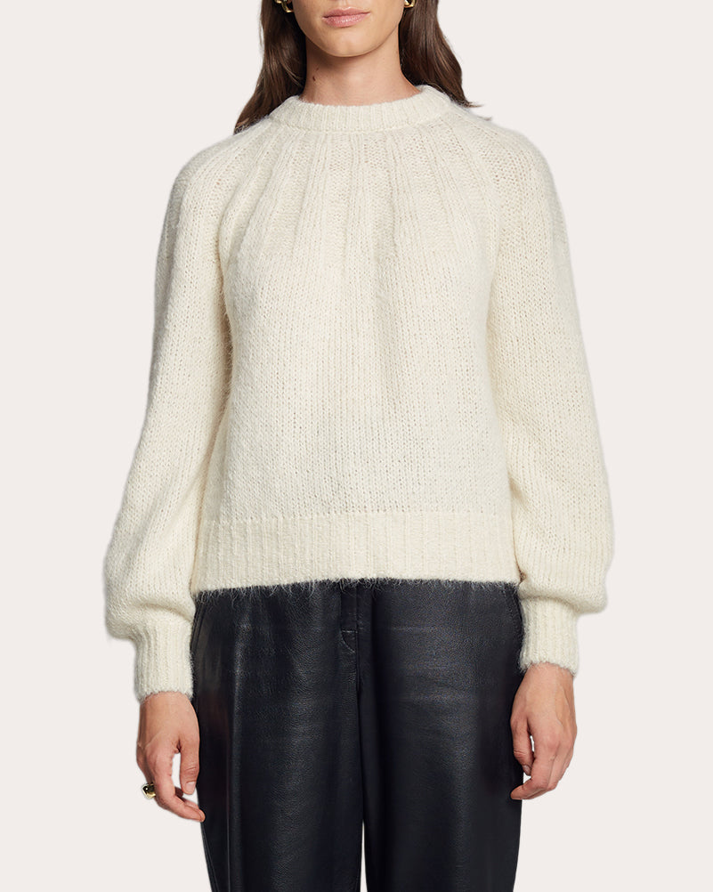 Mila Ribbed Alpaca-Blend Sweater