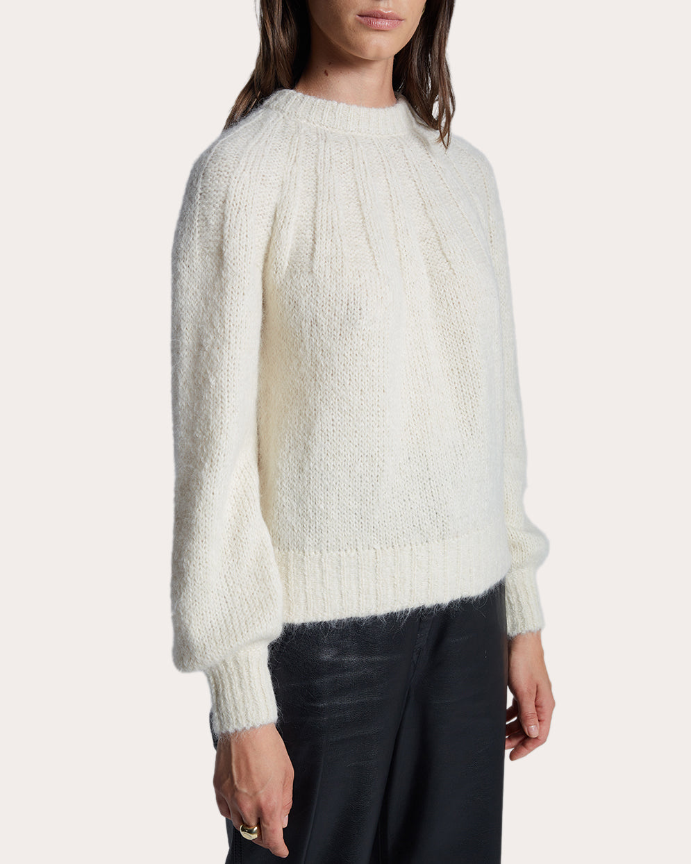 Mila Ribbed Alpaca-Blend Sweater