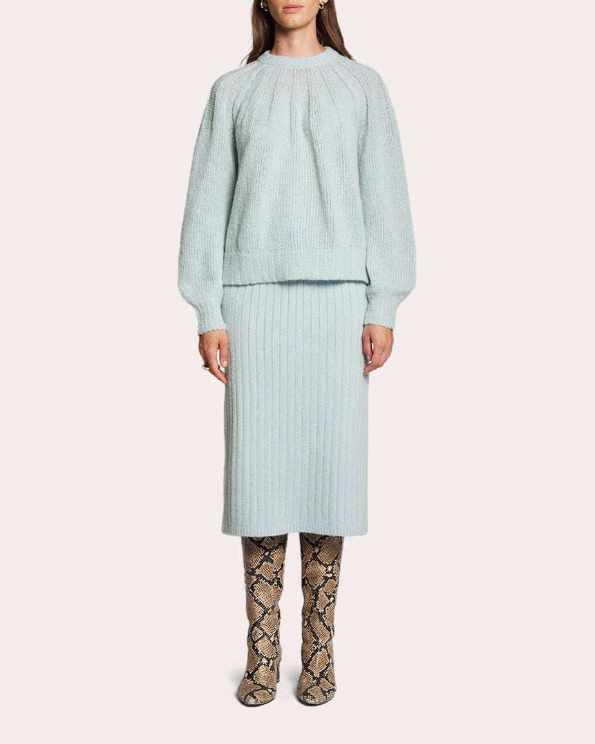 Mila Ribbed Alpaca-Blend Sweater