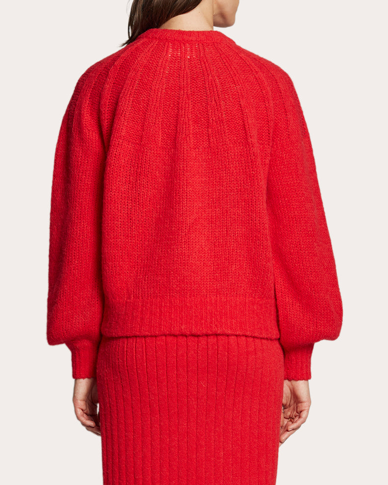 Mila Ribbed Alpaca-Blend Sweater
